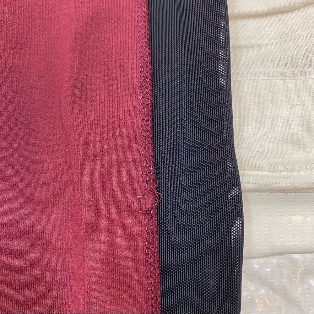 Free People Women’s Cool Rider Leggings Burgundy and Black XS - Picture 10 of 14